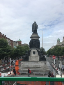 The Daniel O'Connell Statue at the end of O'Connell Street