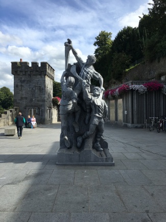 The Hurling Statue at Kilkenny Canal Walk