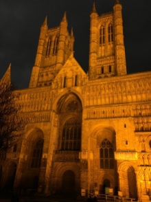 Lincoln Cathedral by night - 1