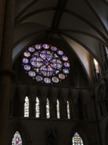 The rose window - a typical ornamentation of gothical churches