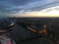 The nice view from the top of the London Eye