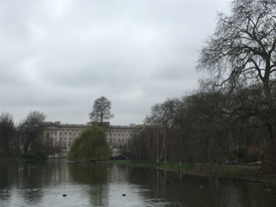 View from St James's Park on Buckingham Palace