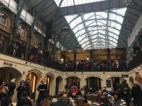 Crowded Covent Garden on a Sunday afternoon