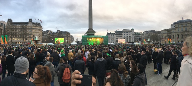 St Patrick's Day Party on Trafalgar Square
