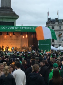 So many irish flags and typical irish colours