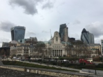 The Walkie Talkie, the Cheese Grater and the Gherkin from the view of the North Wall Walk